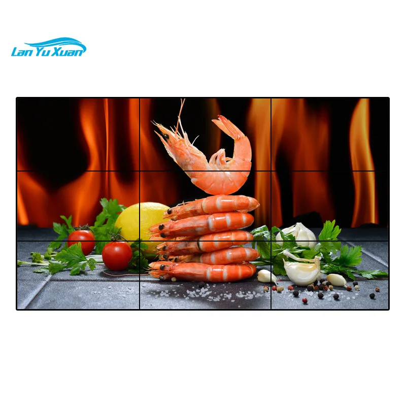 55 inch indoor  Narrow Bezel LCD Video Wall, Seamless LCD Video Wall Screen Manufacturer