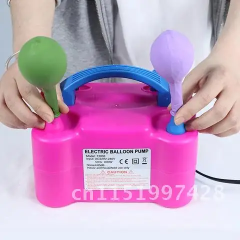 Portable Double Hole High Voltage AC EU Inflatable Electric Pump Balloon Inflator Air Pump Balloon Blower Air Pump