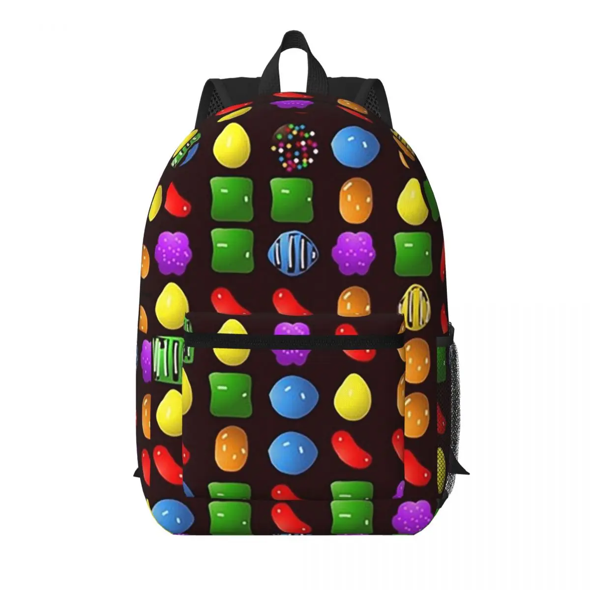 New Candy Crush Saga Student Backpack School Bag Hiking Travel Daypack for Boys Girls Bookbag Shoulder Bags