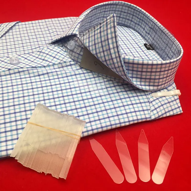 652F Collar transparente para camisa vestir, regalos para día del padre para hombre, disponible transparente