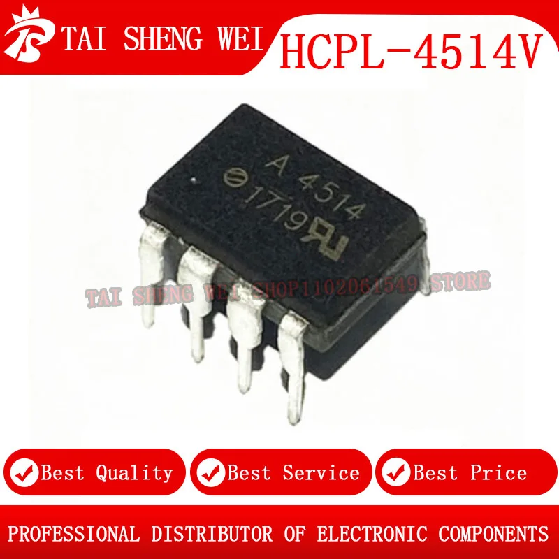 10PCS HCPL-4514V  A4514 HCPL-4514 A4514V DIP-8 A 4514V 4514 SOP-8