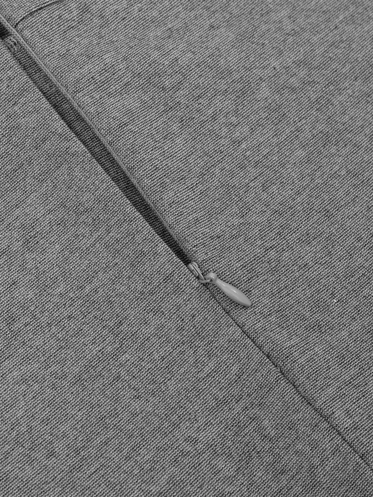 Nice-forever automne femmes Vintage contraste couleur Patchwork robes de travail bureau d'affaires élégant moulante robe fourreau B1084