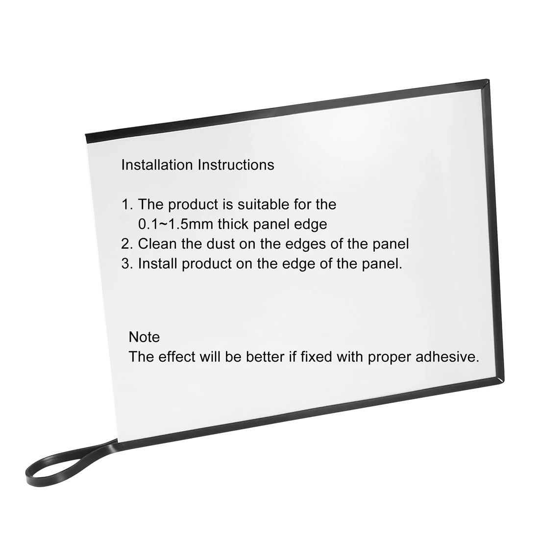 Uxcell 5M/16.4Ft Length Edge Trim U Seal Extrusion U Channel Edge Protector Sheet Fits 0.1-1.5mm Edge Silicone Black