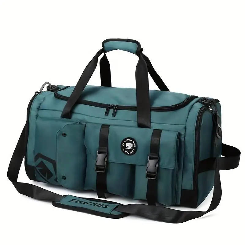 Large Capacity Soccer Travel Backpack Dry Wet Separation Sports Gym Bag, Separate Shoe Storage Compartment Zipper Bag Travel Duffel Bag For Business Trip - view 6