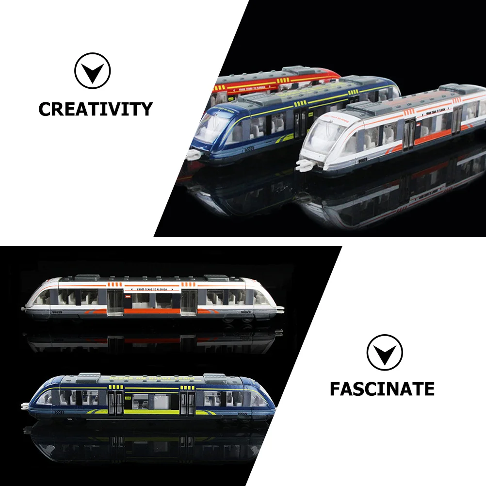 2pcs High-Speed Rail Track Electric Train Set For Kids Simulation Train For Children Ages 2-8 Non-Remote Control