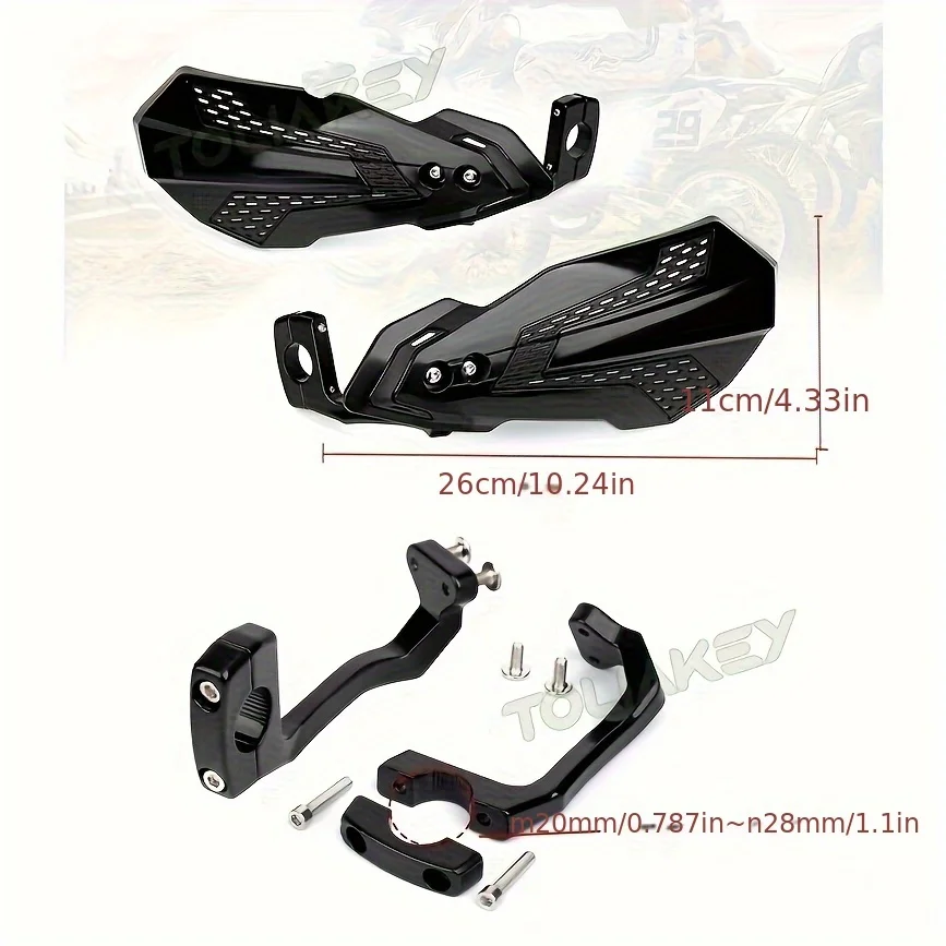 

Newly upgraded version - Universal anti-scratch and sandproof aluminum handlebar guard for off-road motorcycles
