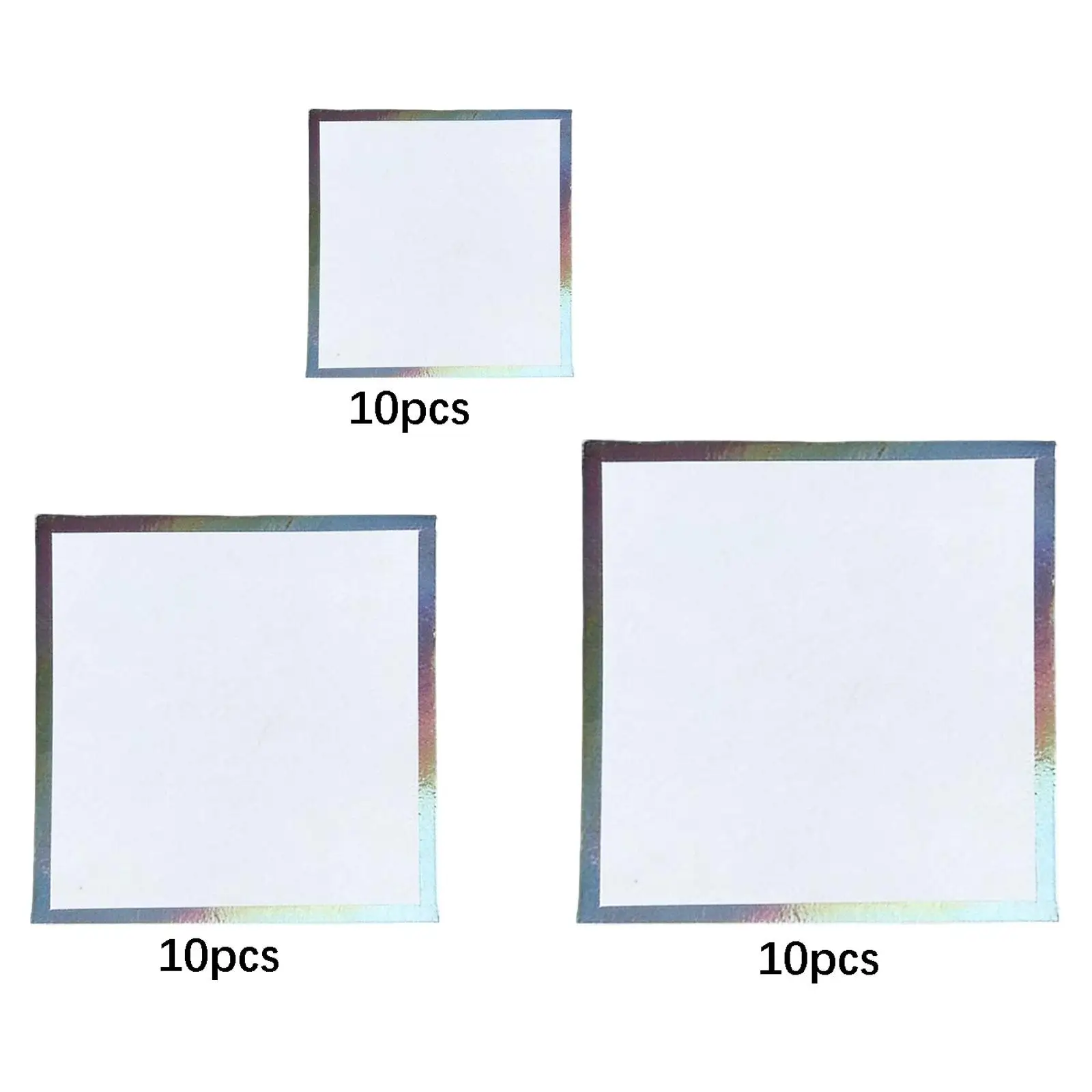 10 Pieces Shikishi Boards Bordered Multipurpose Art Cards Arts and Crafts Supplies for Hand Drawn Anime Collectors