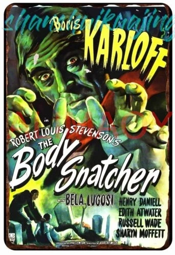 Body Snatchers Movie Horror Film Vintage Poster All Metal Tin Sign  8 x 12 sign