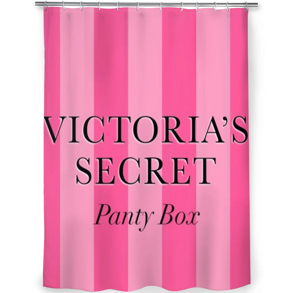 Victoria’s Secret Shower Curtain for Bathroom Aesthetic Room Decoration