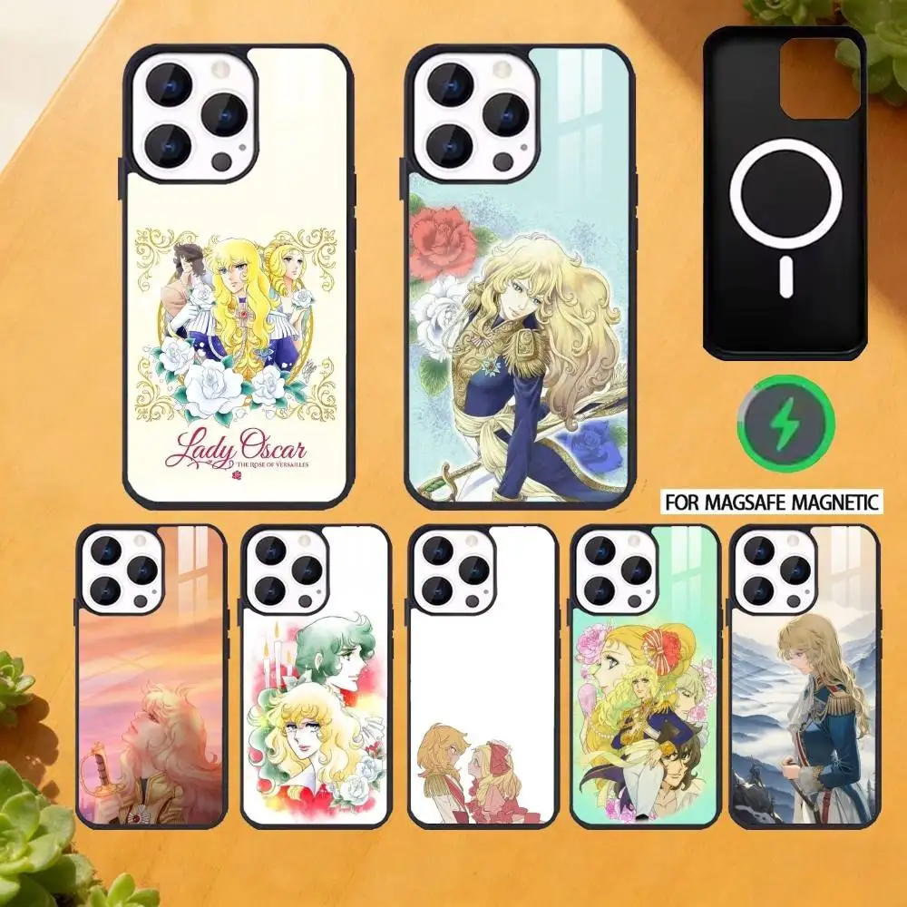 

Rose of V-Versailles Lady Oscar Phone Case For iPhone 17,16,15,14,13,12,Plus,Pro,Max for Magsafe Magnetic Wireless Charging