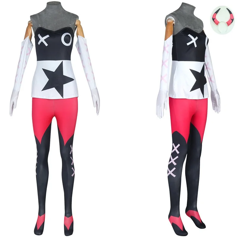 

Anime Verosika Hotel Cosplay Costume Camisole Shirt Pantyhose Halloween Cosplay Verosika Clothing