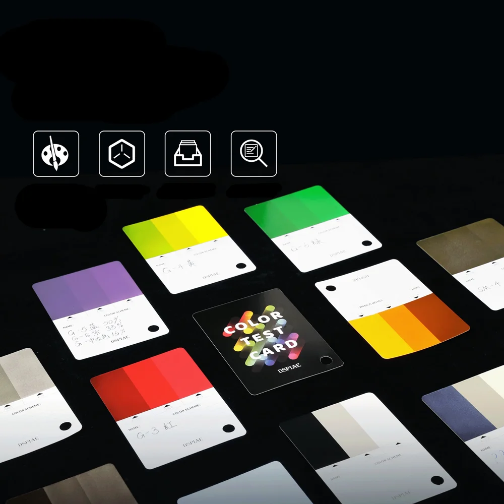 Раскраска, распыление цветов, тестовая карта, образцы, ремесленный инструмент CC-01, портативный инструмент для изготовления военных моделей с краской