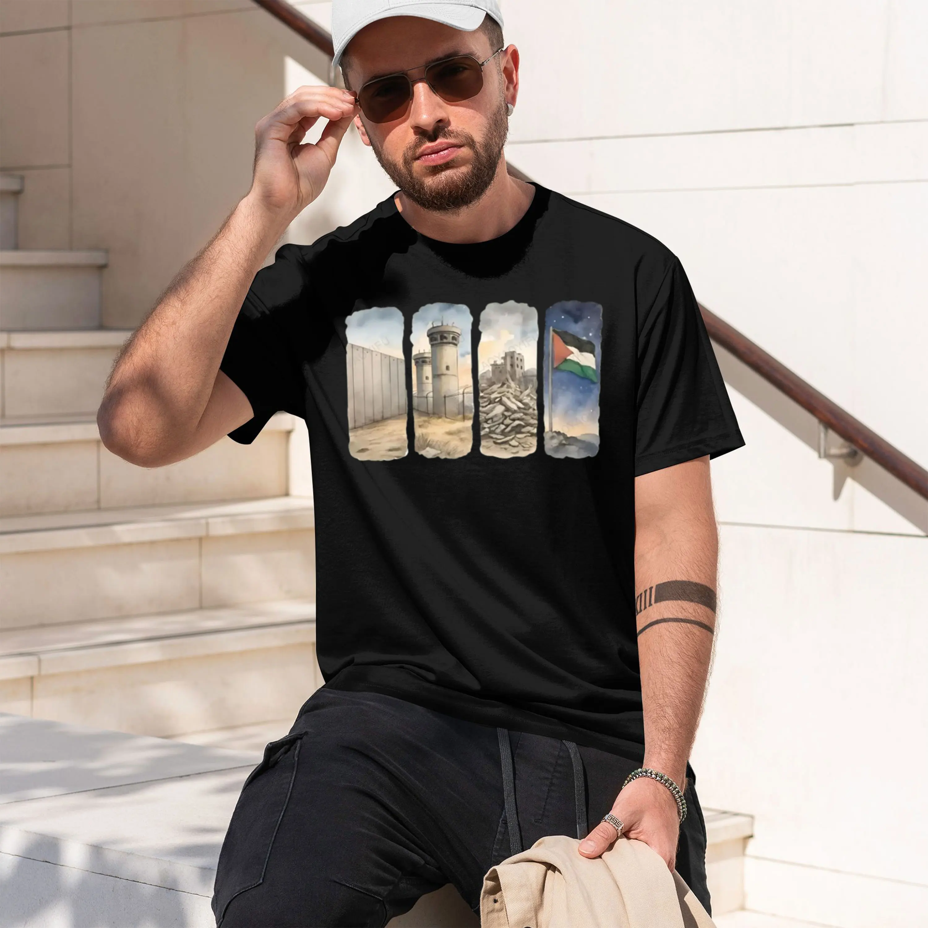 Aritectural Pattern T-shirt End The Employment Relationship Grh T Shirts Summer Woman Man Short-sv 2026 New Model Men’s Short-sl