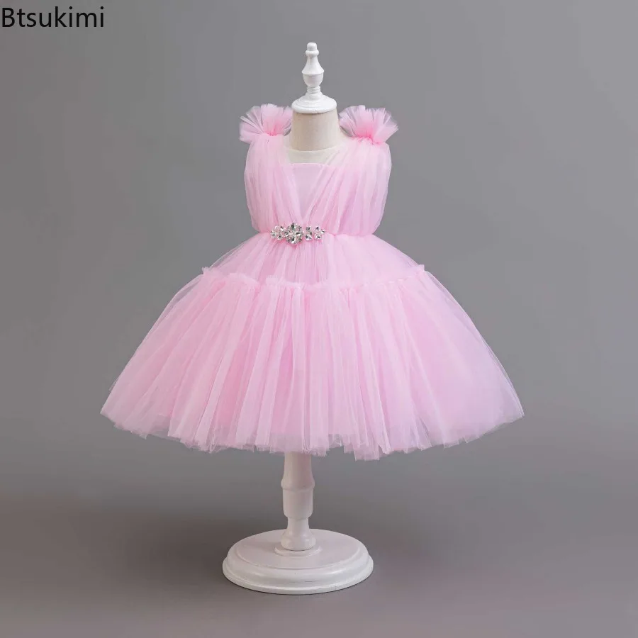 Flower Children's Dress Girls Luxury Dresses Party High-end Prom Girls Dresses Suitable for 3-8 Years Old Girl Ceremony Dress