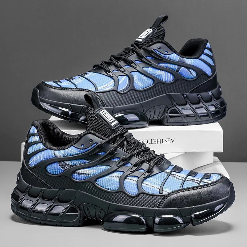 

2025 New Men's Air-cushioned Running Shoes, Outdoor Anti-slip and Wear-resistant Casual Sports Shoes with KPU Mesh Surface