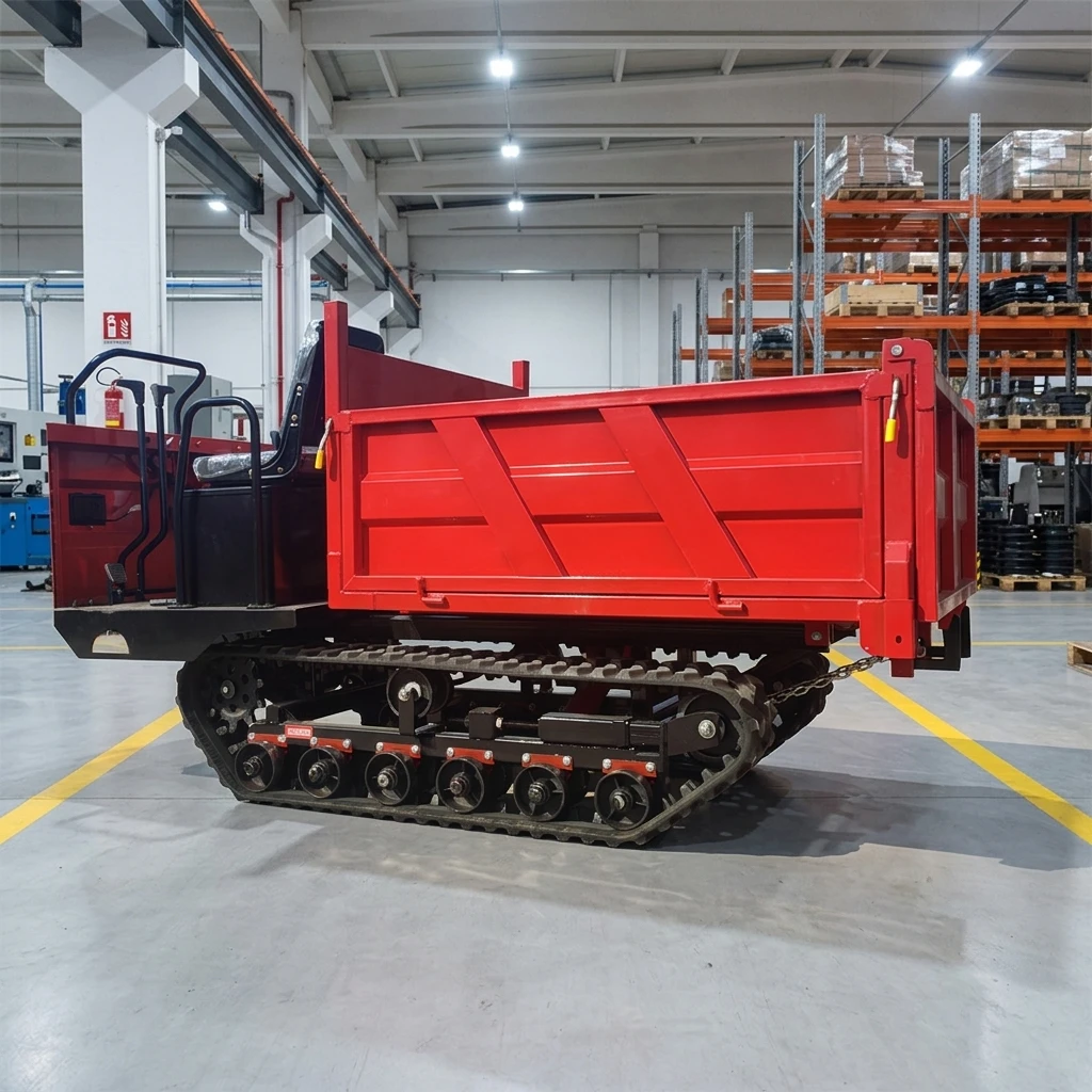 Competitive Price 2 Ton Off Road Crawler Mini Dumper Hydraulic Tipping Crawler Transport Truck