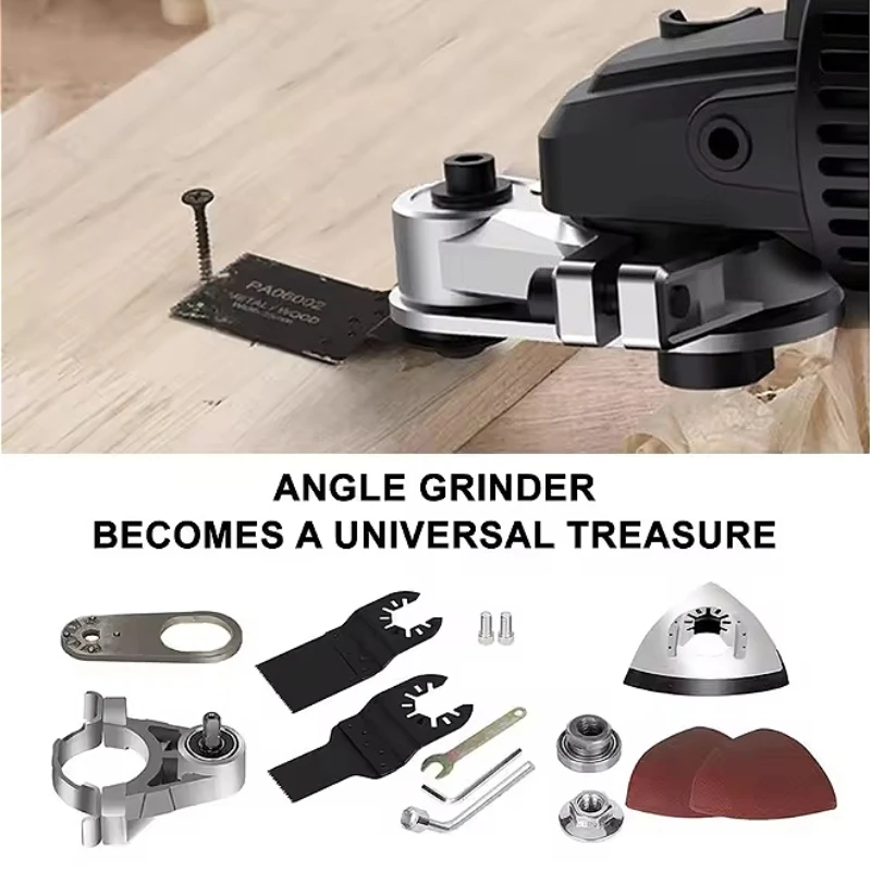 

Angle Grinder Conversion Universal Head Adapter Converter M10 Thread for Type 100 Swing Saw Cutter Polisher Polish Oscillate