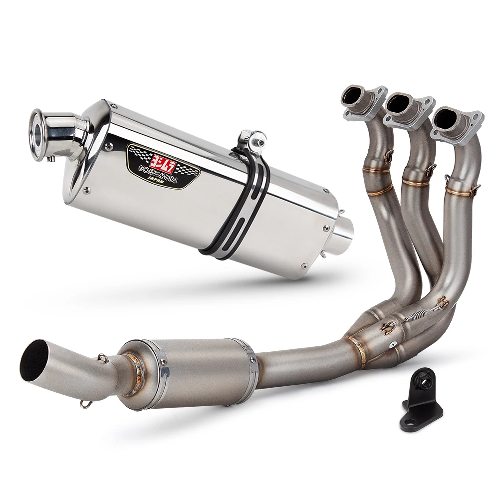 For Triumph Trident 660 21-24 M13 Muffler Connect Front Link Pipe Motorcycle Exhaust Full System Modify Stainless Racing Line