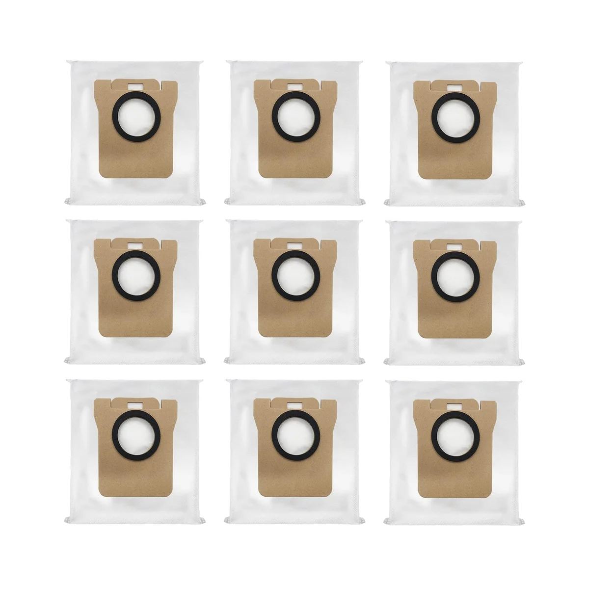 อะไหล่ถุงเก็บฝุ่น9ชิ้นสำหรับ Xiaomi Dreame L10S หุ่นยนต์อัลตร้าอะไหล่ถุงเก็บฝุ่น