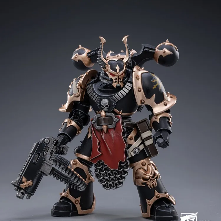 Joytoy Warhammer 1/18 عمل أرقام الفوضى مشاة البحرية الفضائية الأسود الفيلق C لعبة مجسمة الصبي الهدايا 3.75 بوصة