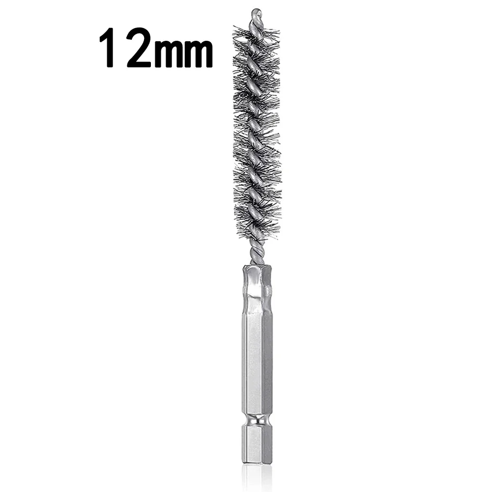 Outils de polissage de lavage pour l'industrie automobile, brosse de nettoyage de la rouille, tube métallique, machines et livres, 8-19mm, ensemble de 6 pièces