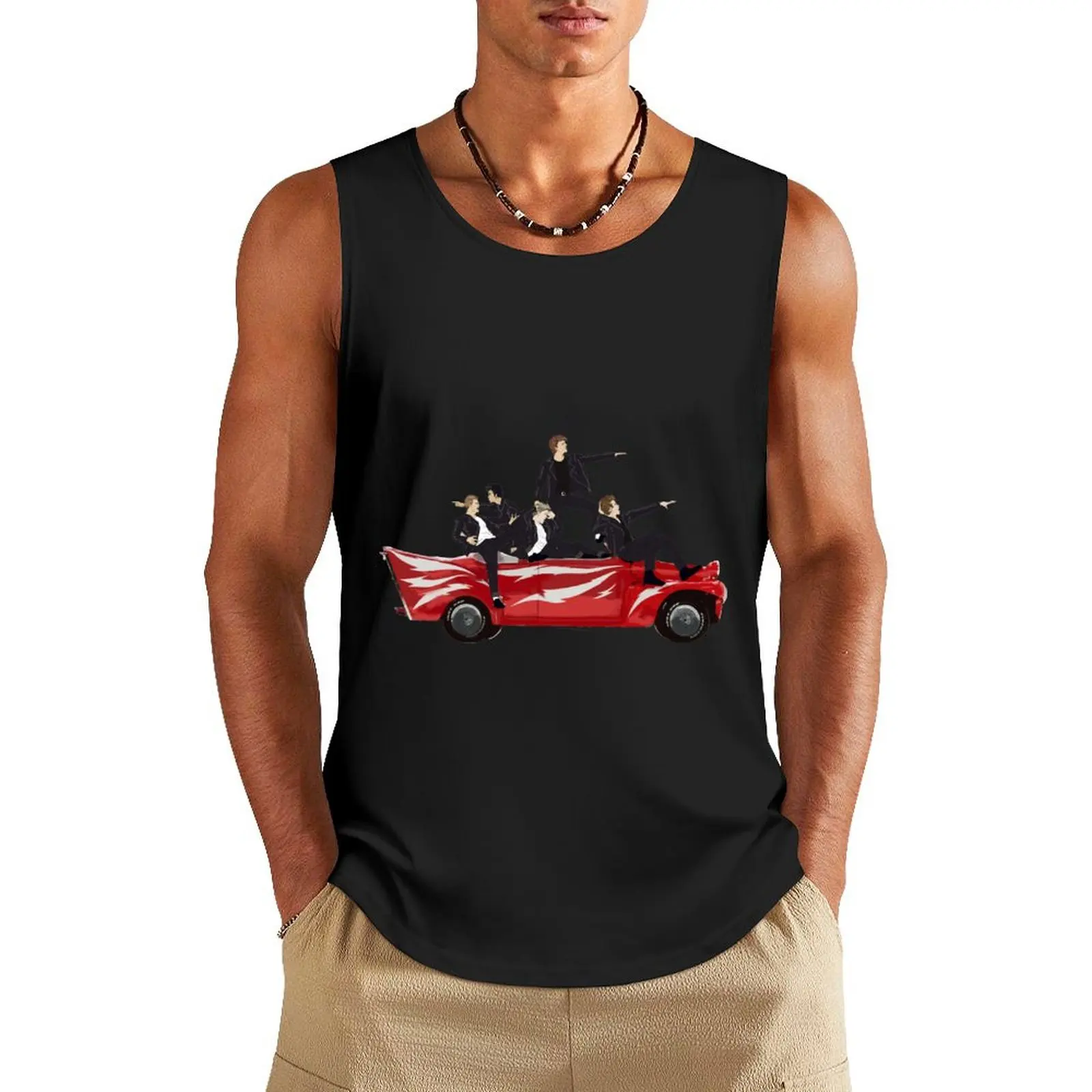 Grease Lightning! Tank Top cotton t-shirts man Gym wear summer clothes