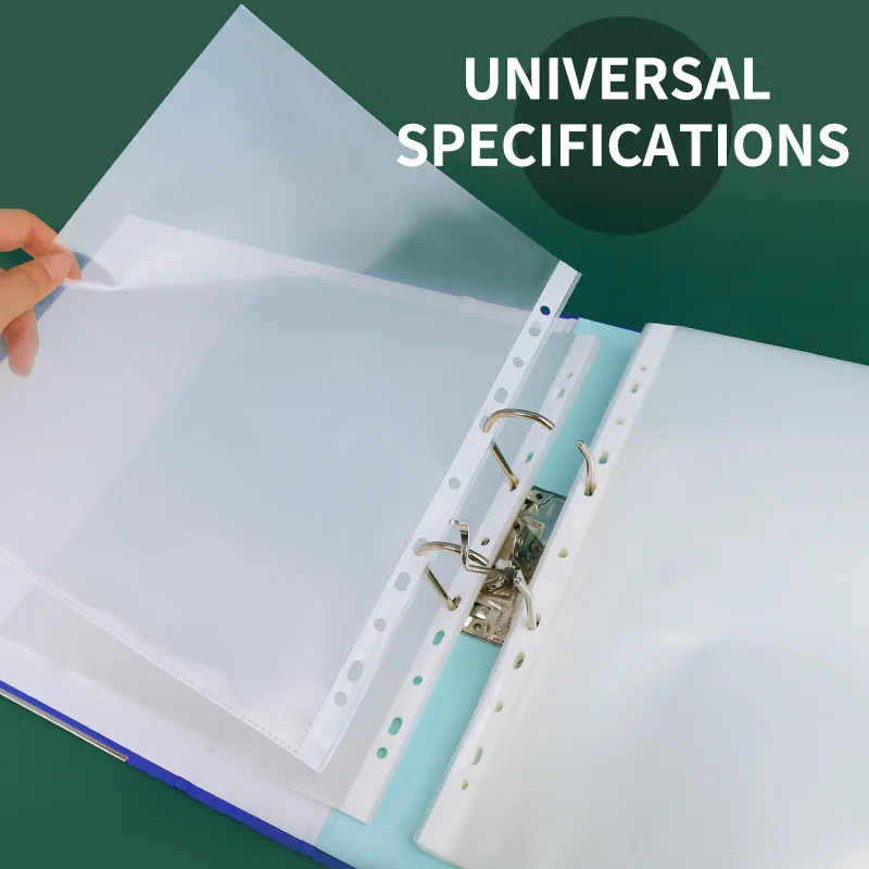 High - Quality 11 Hole Inner Page File Bags in A4 Format - Tough Material, Multipurpose for Business and Study Use