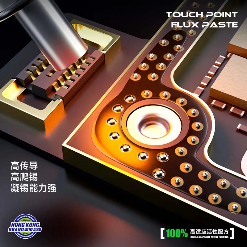 معجون اللحام للاتصال MECHANIC SF38 خالي من الرصاص وصديق للبيئة ونشط للغاية لإصلاح لوحة الدائرة/الهاتف المحمول