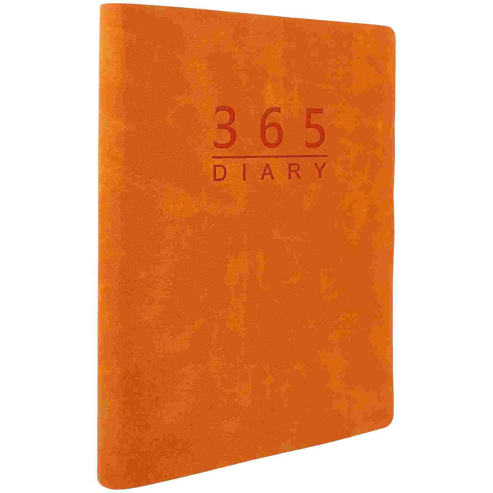 Advent Calendar 2024 Agenda Book English Notepad Daily Planner Orange Planning Notebook Student