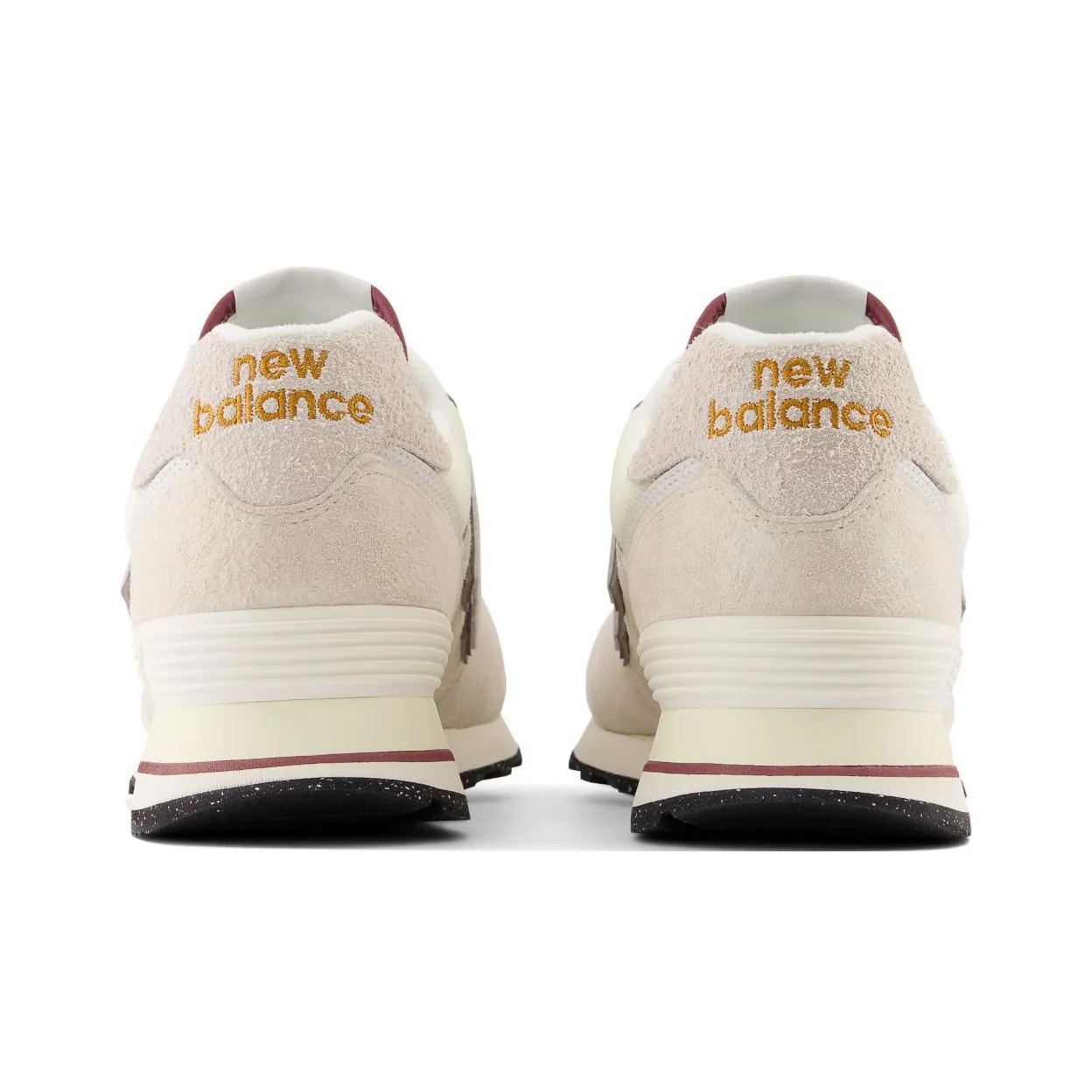 حذاء جري New Balance NB 574 OP2 Retro، متين، مسامي، خفيف الوزن، منخفض القطع، لون أبيض فاتح.
