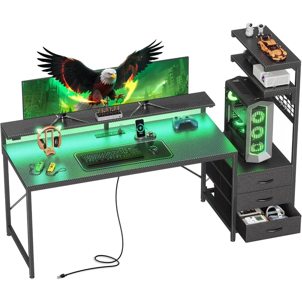 Gaming Desk With Le…