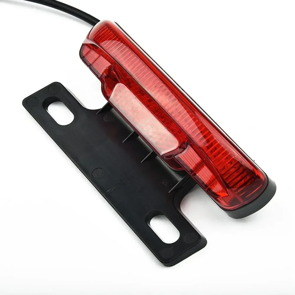 36-60V Ebike Rear Tail Light Safety Warning Lamp Led Lights For Bike E-bike E-scooter Waterproof Cycling Accessories NEW