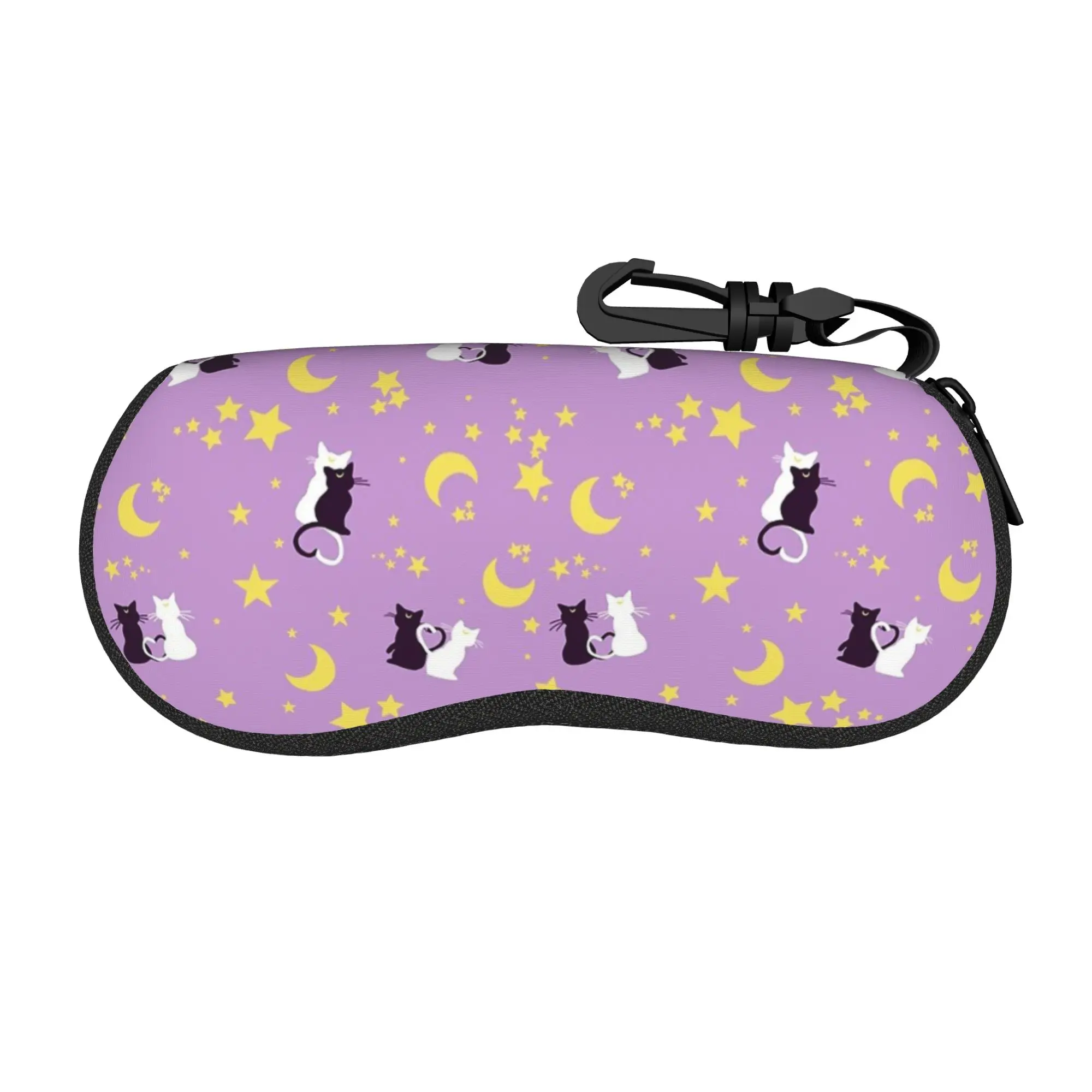 Anime Moon Girl Glasses Case Men Women Convenient Zipper Usagi Tsukino Eyewear Box Protector Eyewear Container