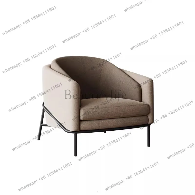 

PG light luxury designer hotel sales office negotiation reception single sofa club bath center leisure chair