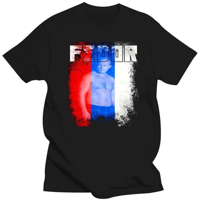 Men T shirt Fedor Emelianenko Russian Flag s High Quality Round Neck s funny t-shirt novelty tshirt women