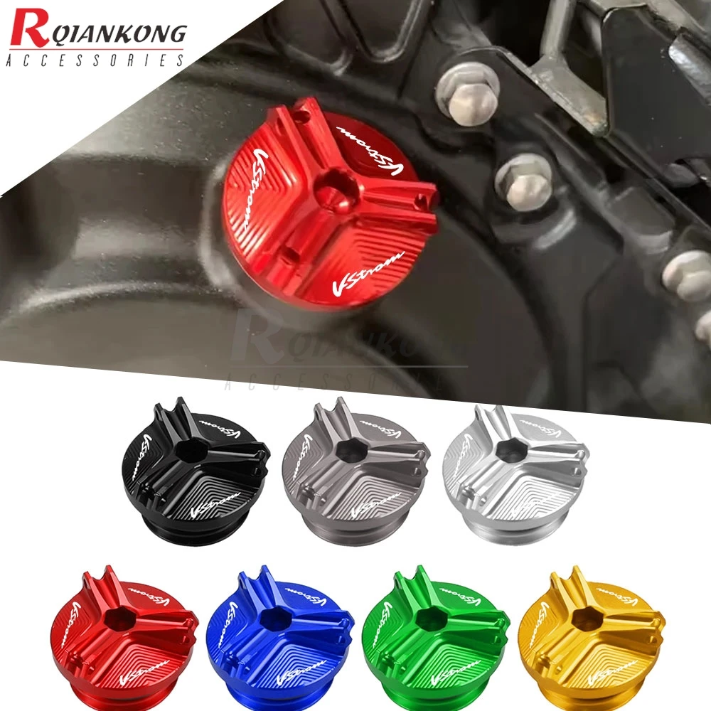

M19*2.5 Motorcycle CNC Aluminum Oil Filter Cup Engine Plug Covers For Suzuki V-Storm650 V-Storm1000 VSTROM 650 1000 XT 2004-2025