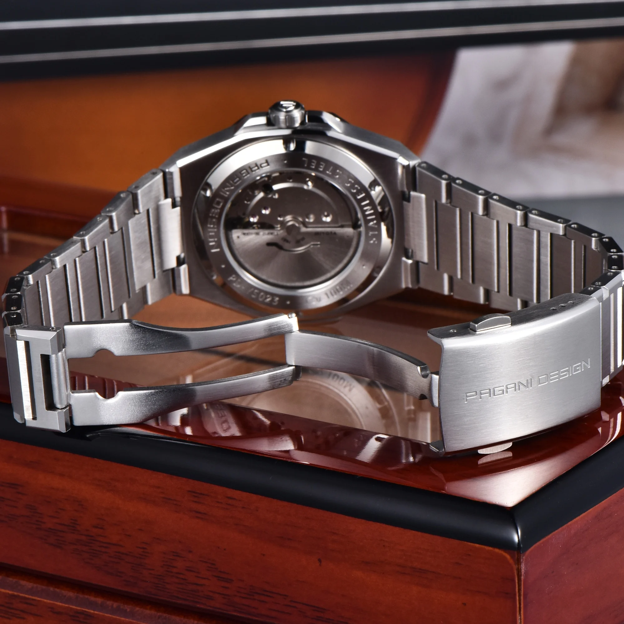 PAGANI DESIGN New Automatic Date Mechanical Men watch Japan Movt Luminous Sapphire Luxury Watch 316L All Steel Waterproof Clock