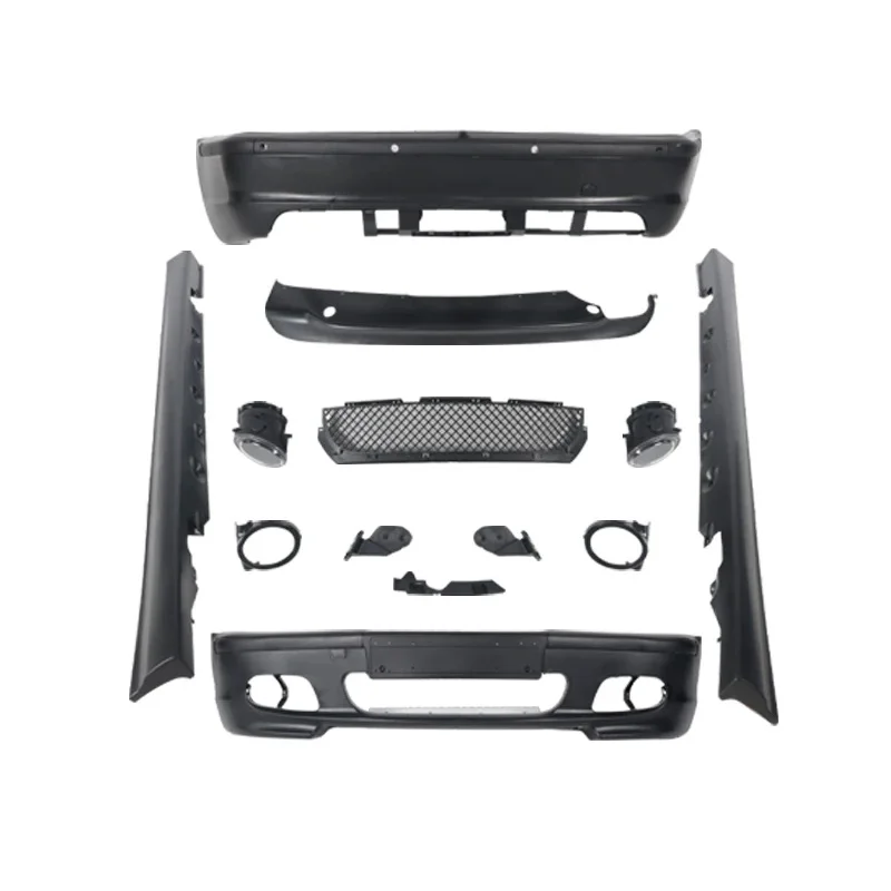 

Car Body Modification Parts Bumper Assembly Side Skirt 3 Series E46 Sedan 4 Doors MT Style Bodykit For E46 Body Kit