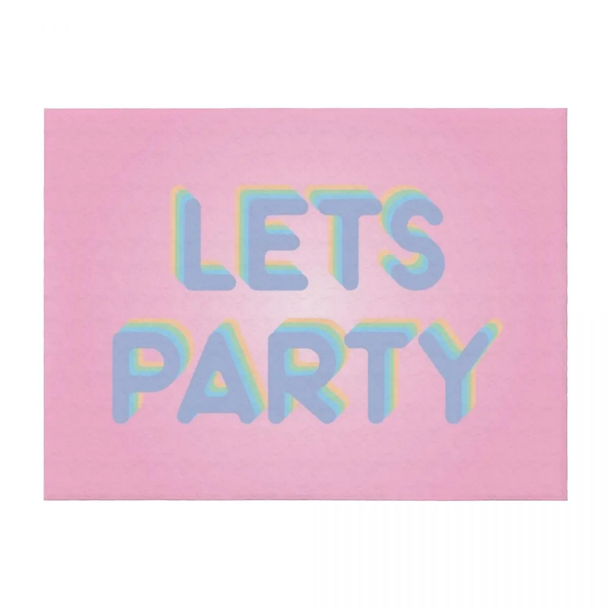 

Lets Party Throw Blanket Cute Plaid Custom valentine gift ideas Blankets