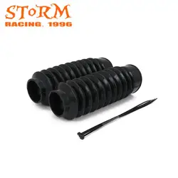 Motorcycle Accessories Rubber Front Fork Cover Gaiters Gators Boots For Harley Dyna Wide Glide EFI FXDWGI FXDWG 49mm forks
