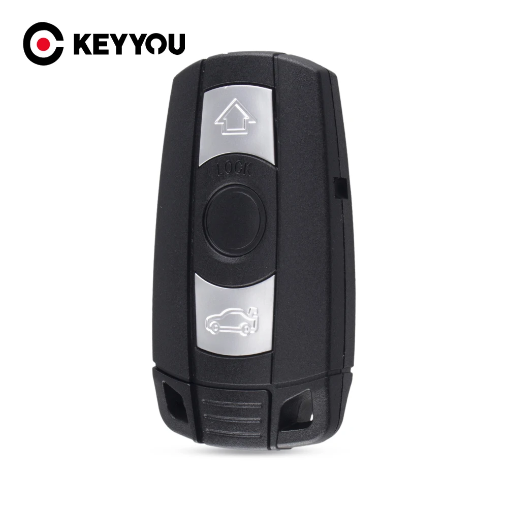 

KEYYOU 10x Remote 3 Button Car Key Cas Shell Cover Fob For BMW 1 3 5 6 Series E90 E91 E92 E60 With Key Blade