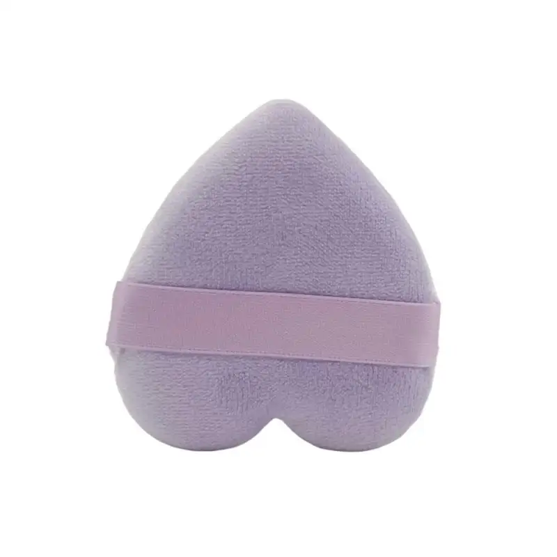 Heart-Shaped Velvet Sponge Puff para maquiagem facial, Puff cosmético, Cotton Puffs, Make Up Tools