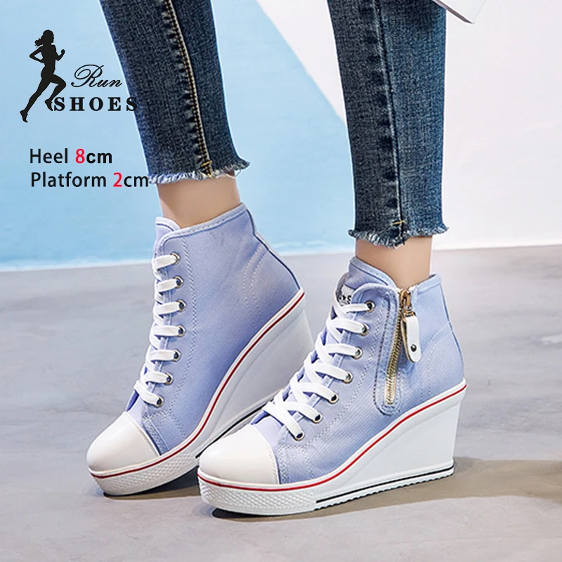 Sneakers For Women\'s 2024 New Fashion Lace Up Canvas Casual Shoes Woman Outdoor Walking Breathable Vulcanized Shoes Plus Size 43