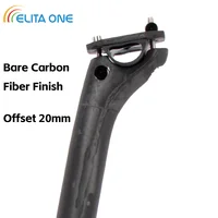 Elitaone Offset 20mm MTB/tija de sillín de bicicleta de carretera 27,2/30,9/31,6mm tija de sillín de carbono UD carbono desnudo