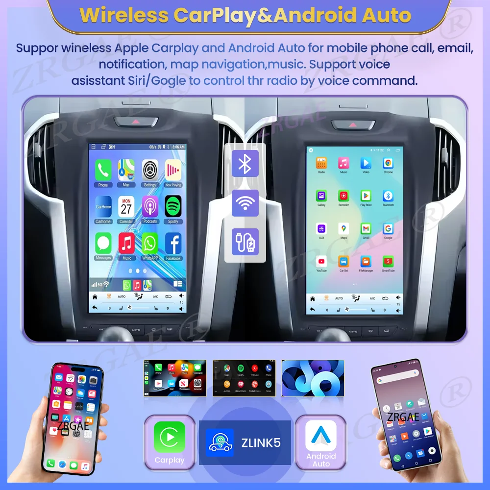 Android 15 Carplay Screen For Isuzu D-MAX Chevrolet S10 2015-2018 Car Multimedia Radio Dual DIN Stereo System GPS Navigation 4G