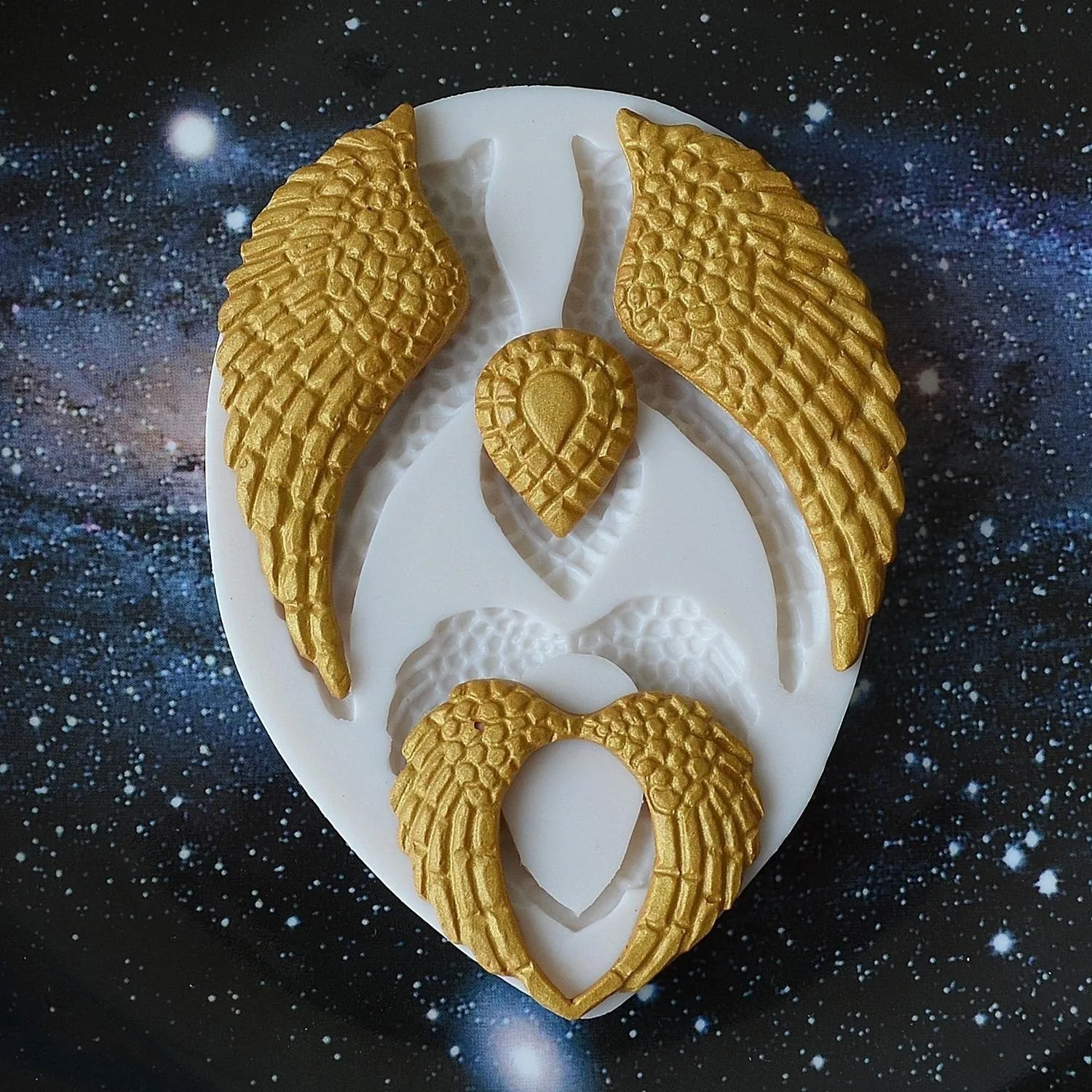 Various Styles Of Angel Wing Silicone Molds Are Used For Various Pendants Accessories Cakes Candies And Chocolate Decoration