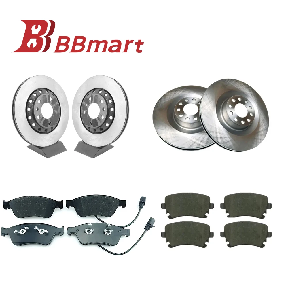 

BBmart Auto Parts 2pcs Brake Rotor Front Rear For VW Phaeton Audi A6 S6 Audi A8 S8 Quattro 4E0615601K 4E0615301P