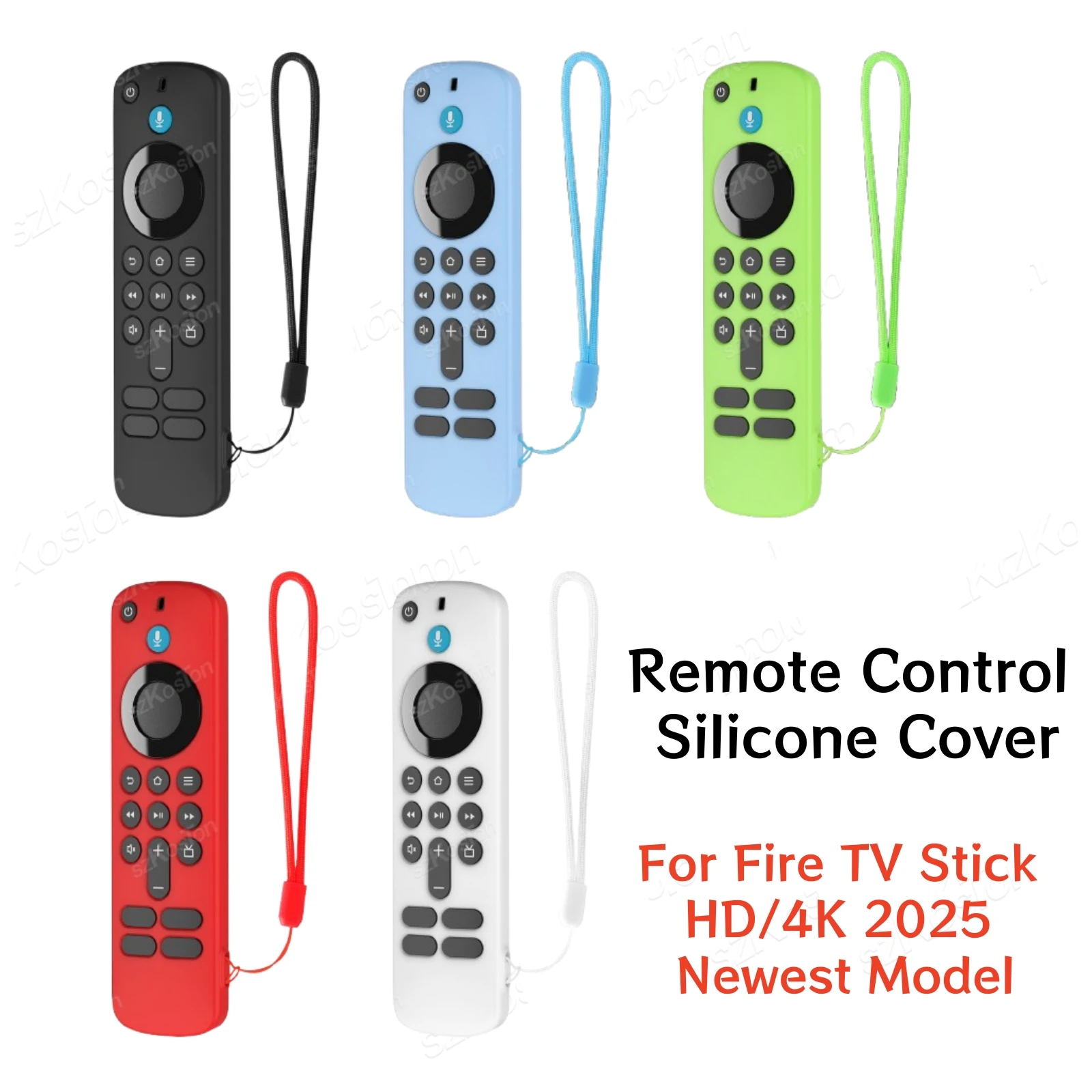 Remote Control Silicone Cover Case for Fire TV Stick HD/4K 2025 Newest Model Anti-drop Dustproof Shockproof Skin Sleeve Antifall