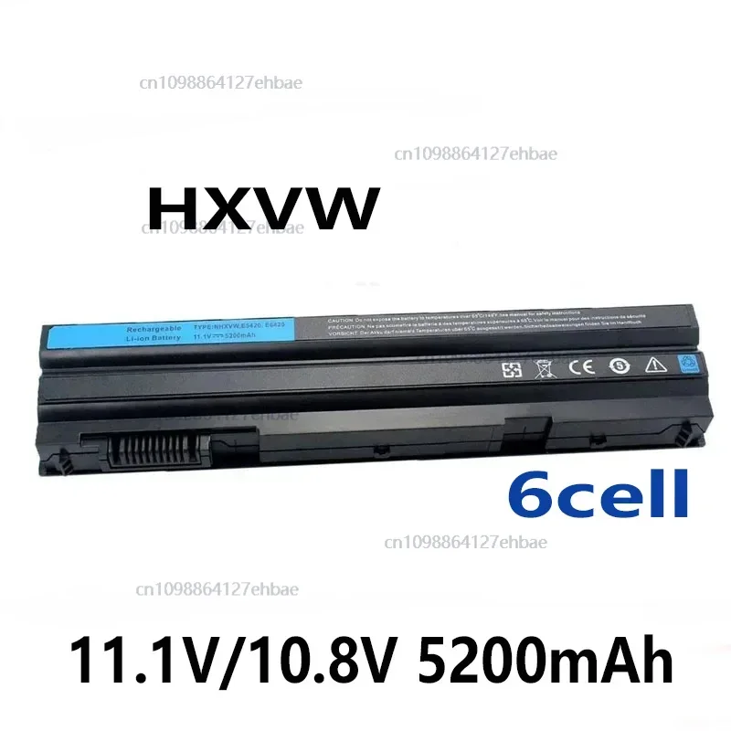 

HXVW 8858X 6-ячеечный аккумулятор для Dell Latitude E5420 E5430 E6420 E6430 E6520 E5530 M5Y0X HCJWT T54FJ 911MD 4YRJH PRRF KJ321Fast