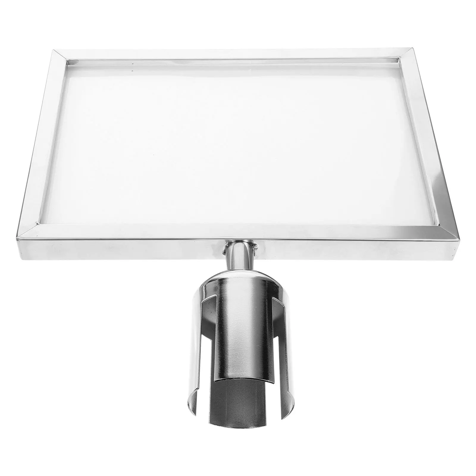 

A4 Stanchion Sign Frame Double Sided Stainless Steel Sign Holder For Crowd Control Direction Warning Display Traffic